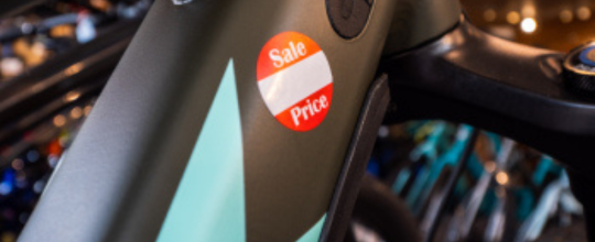 Bike with a Sale Sticker