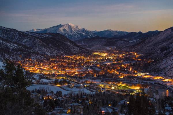 Bird's eye-view of the Roaring Fork Valley